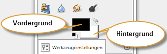 Vordergrund- und Hintergrundfarbe