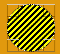 Kreis mit Streifenmuster