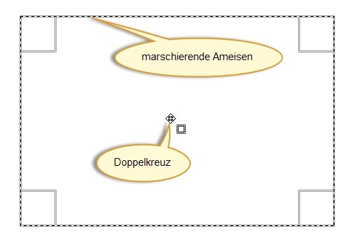 Mauszeiger im Doppelkreuz