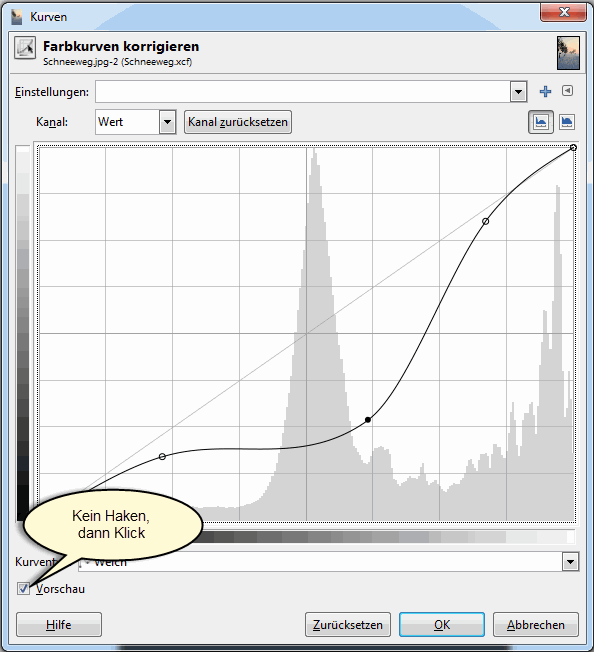 Vorschau aktivieren Title