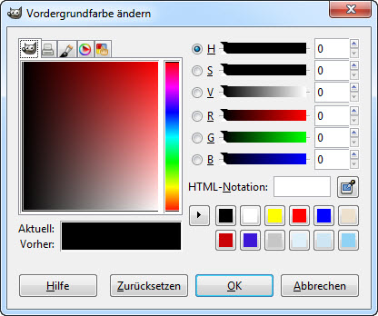 Dialog "Farbe wählen" Title